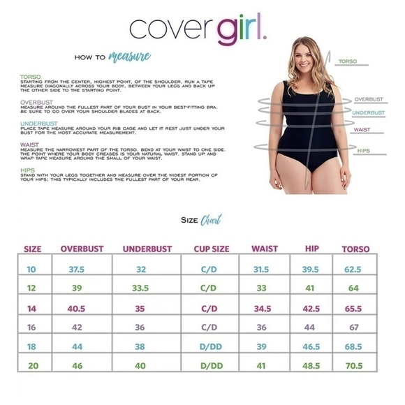 Cover Girl White Gold Chain Print Scoop One Piece Swimsuit Curvy Plus Size 16 1X - Picture 4 of 9